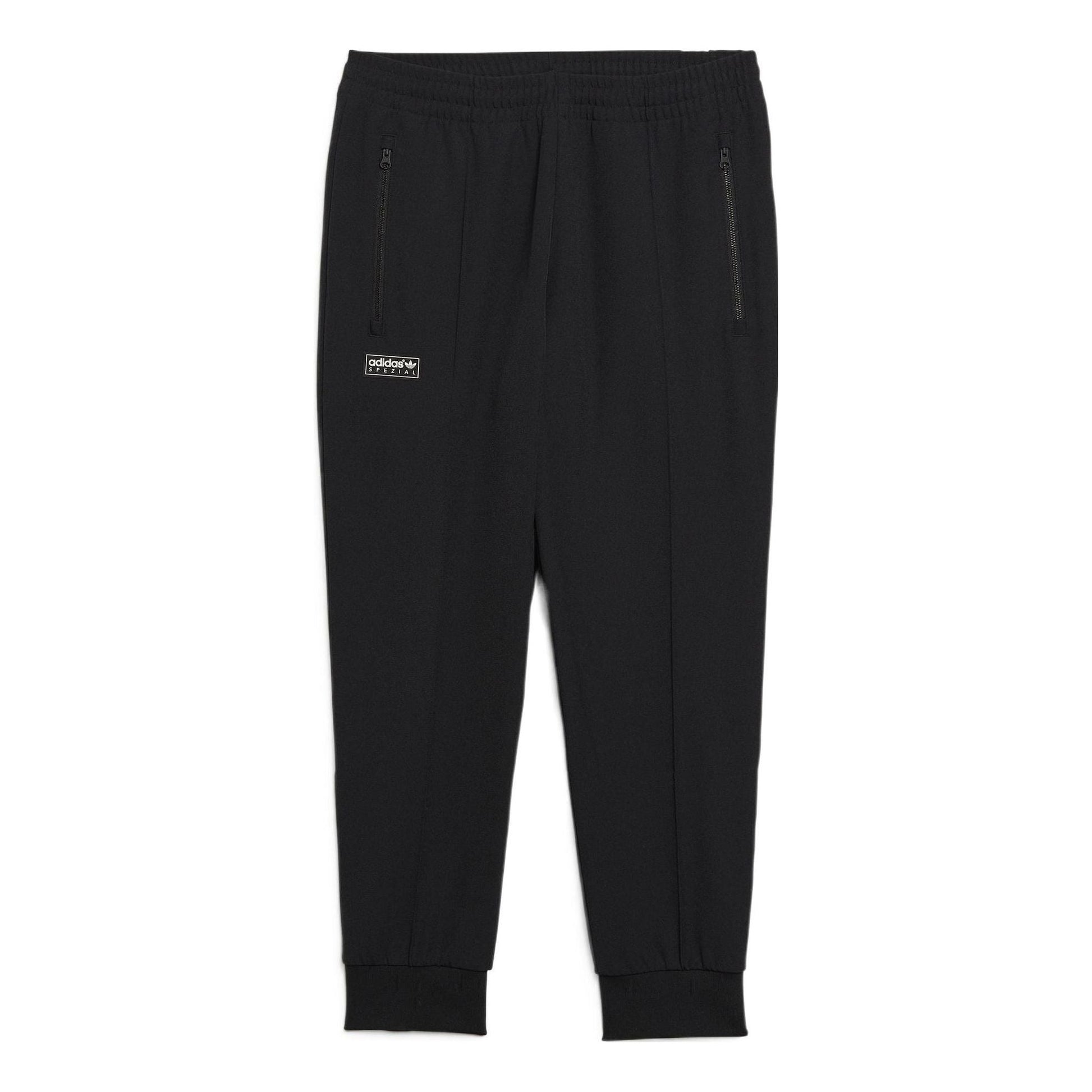 Men's adidas originals x spezial Crossover Solid Color Logo Zipper Side Sports Pants/Trousers/Joggers Black HC0402