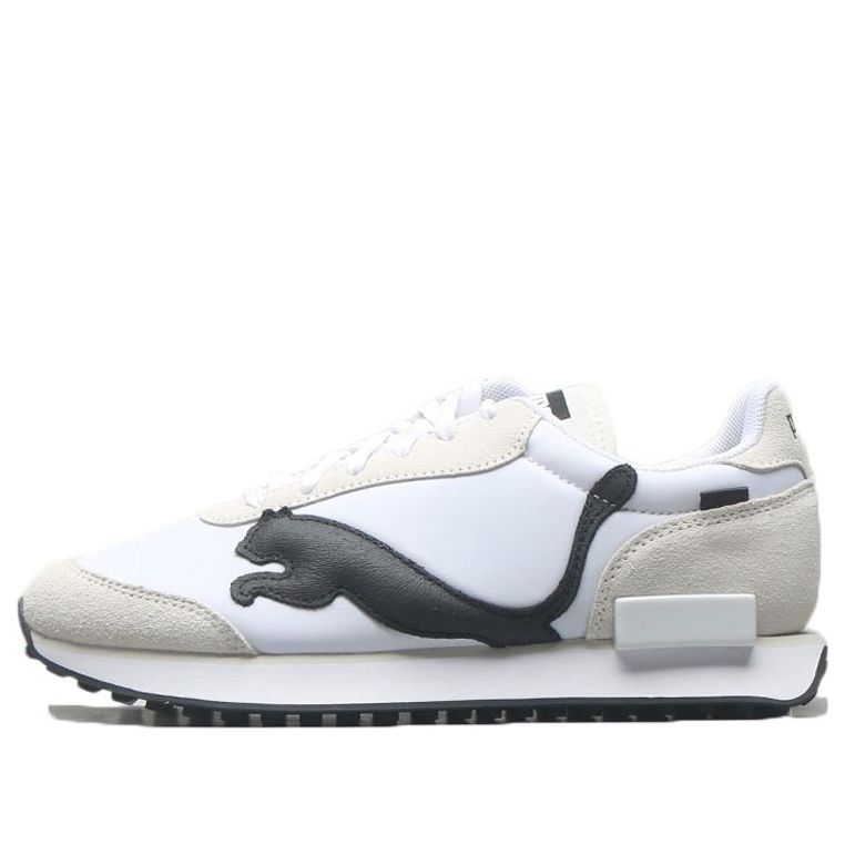 PUMA Unisex Future Rider Risk Alert Running Shoes White/Black 380864-01