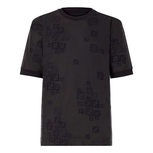 Men's FENDI SS21 Casual Short Sleeve Black FY0406AAOCF0QA1