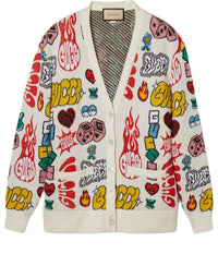 (WMNS) Gucci Cotton Wool Jacquard Cardigan 'Multicolor' 782217-XKDZ3-9275