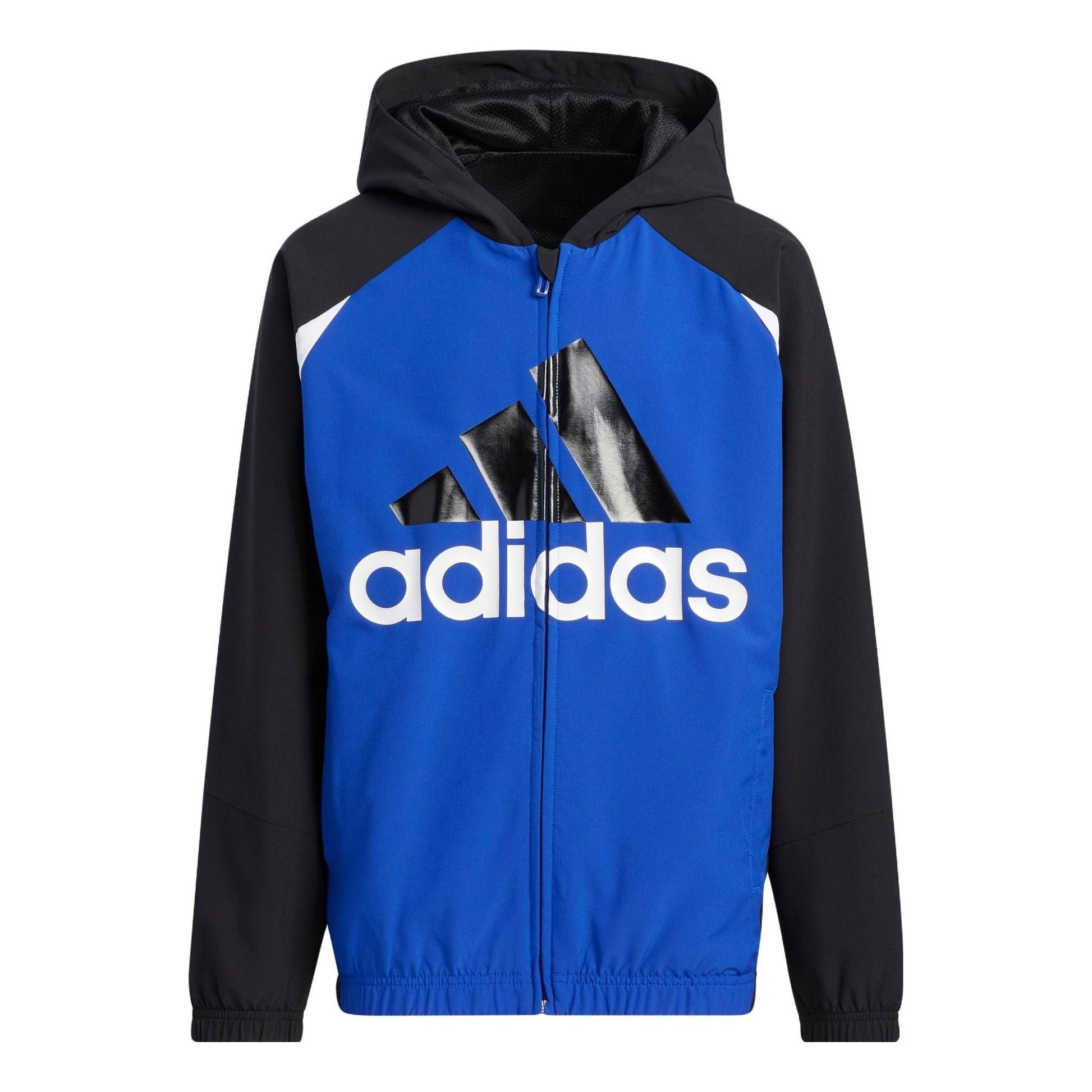 (GS) adidas JK STR Woven Jacket 'Blue Black' IA8230
