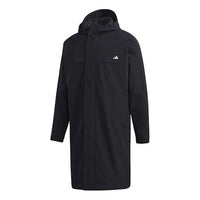 adidas Ub Jkt Long Windproof Stay Warm Sports mid-length Hooded Jacket Black GM4450