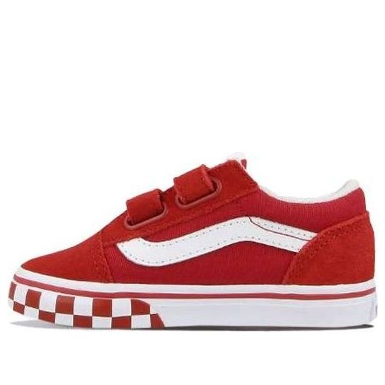 (TD) Vans Old Skool V 'Check Bumper - Chili Pepper' VN0A38JN32W
