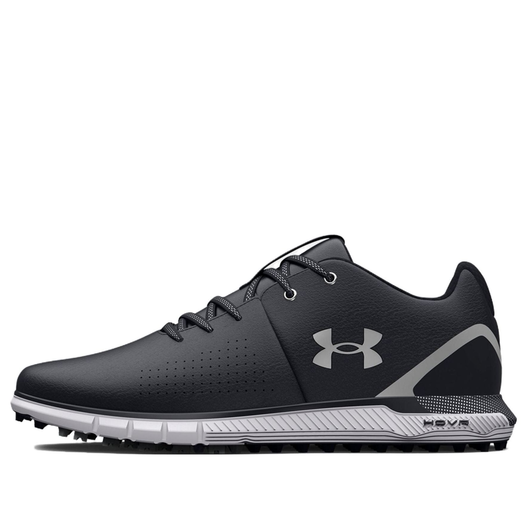 Under Armour HOVR Fade 2 Spikeless Golf 2E Wide 'Black Metallic Silver' 3026404-001