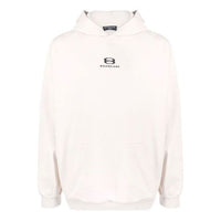 Balenciaga Unity Hoodie Wide Fit 'Light Beige Black' 674986TLVG19054