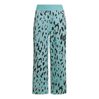 (WMNS) adidas by Stella McCartney Cropped Pants Asia Sizing 'Teal Black' HA8965