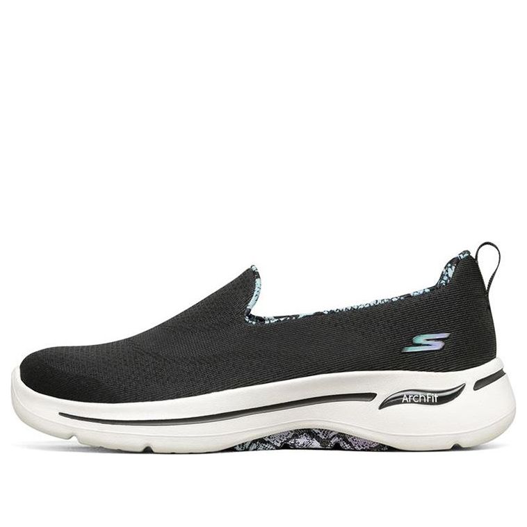 (WMNS) Skechers Go Walk Loafers 'Black' 124475-BKMT