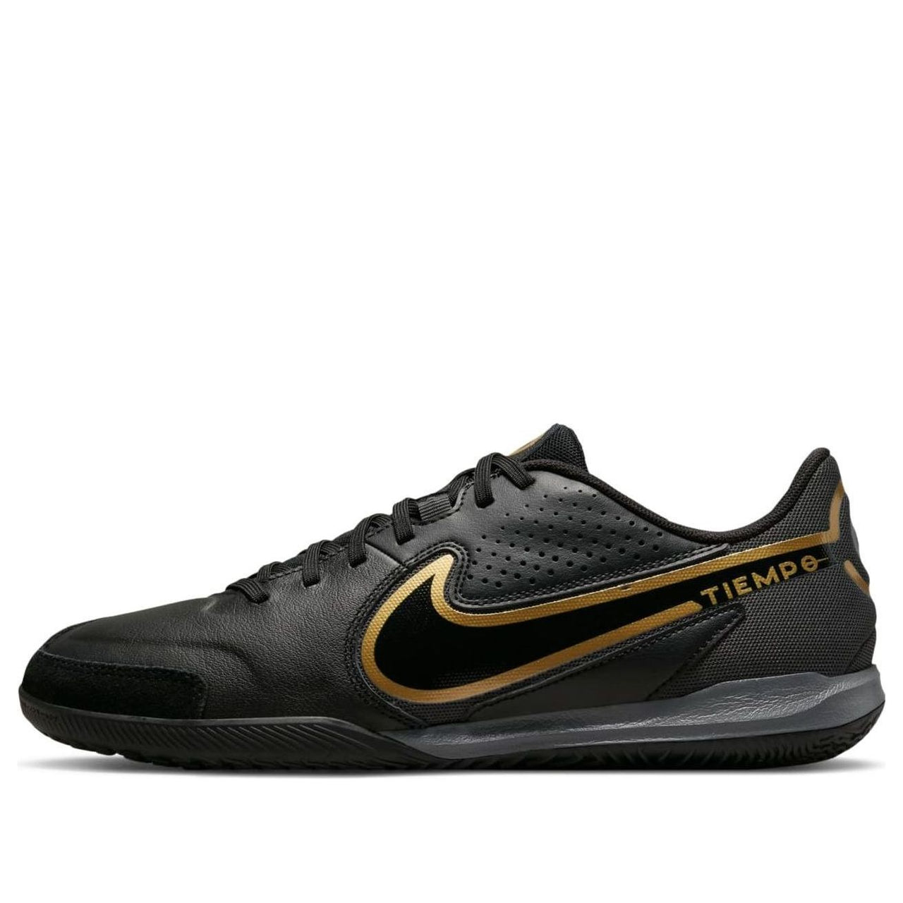 Nike Tiempo Legend 9 Academy IC 'Black Metallic Gold' DA1190-007