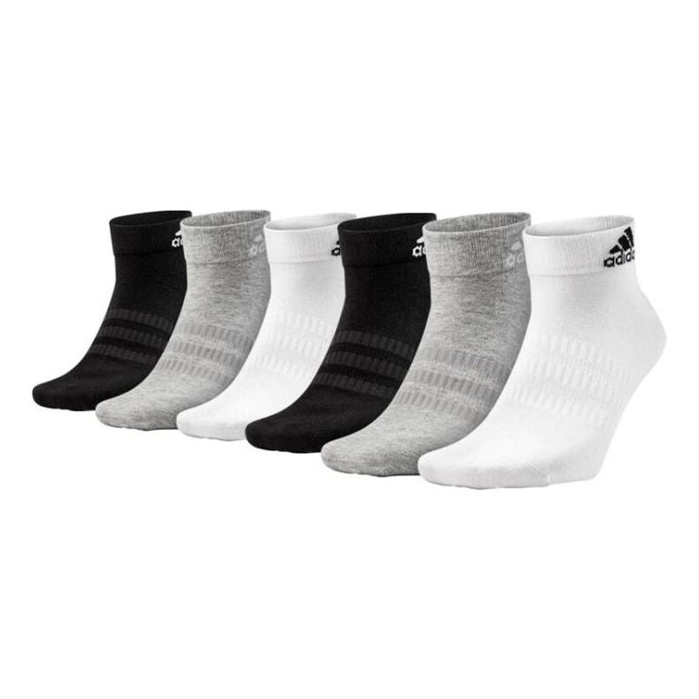 adidas Breathable Training Sports Basketball Socks Couple Style 'Black White Grey' DZ9397