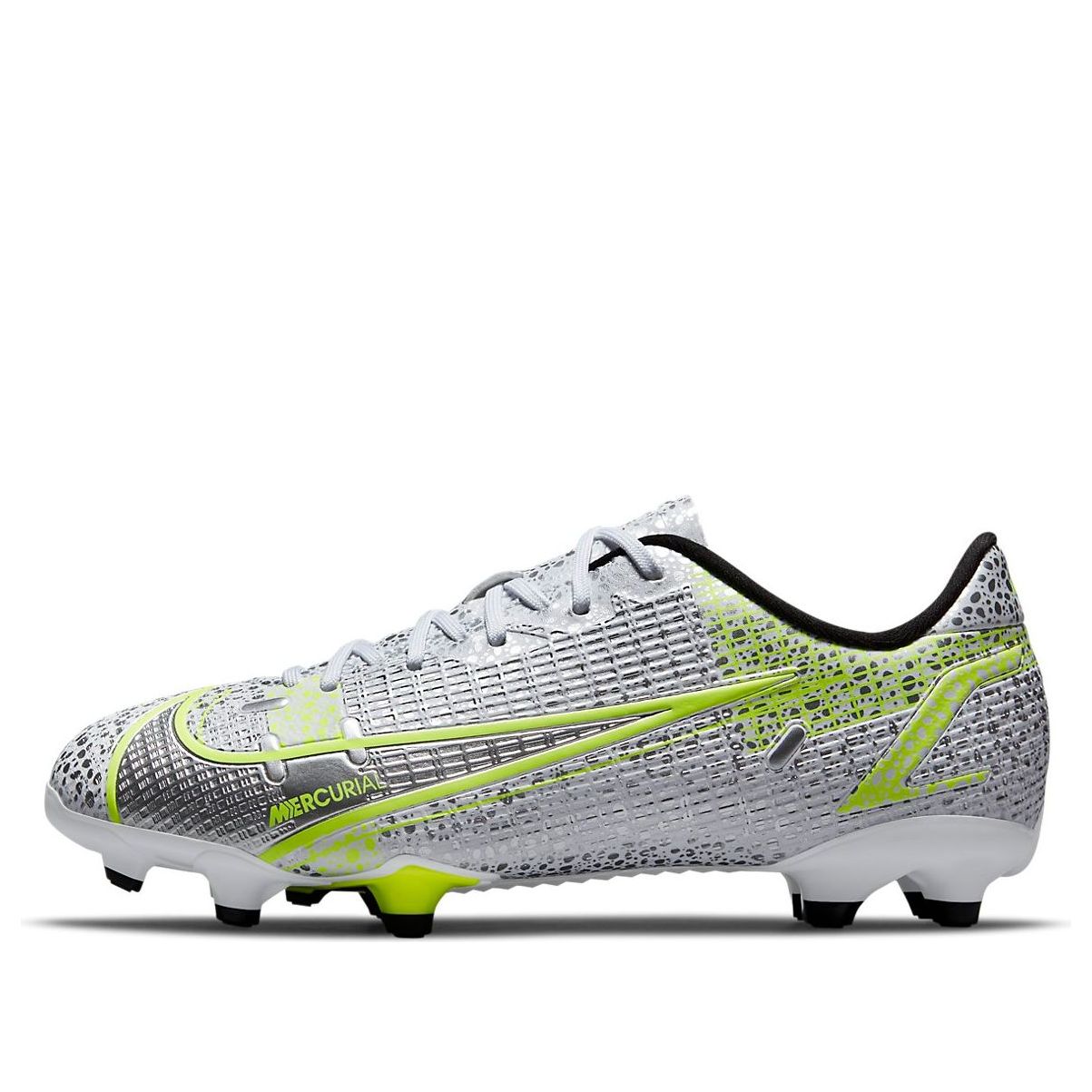 (GS) Nike Mercurial Vapor 14 Academy FG MG 'Metallic Silver Volt' CV0811-107