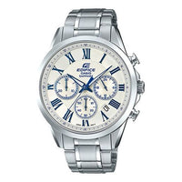 CASIO Quartz Waterproof EDIFICE Sapphire Crystal Stainless Steel Strap Mens Silver Analog EFB-650D-7AVUPRD