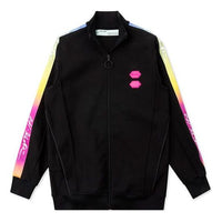 Off-White Rubber Retro Zipper Jacket Black OMBD009R198200211000
