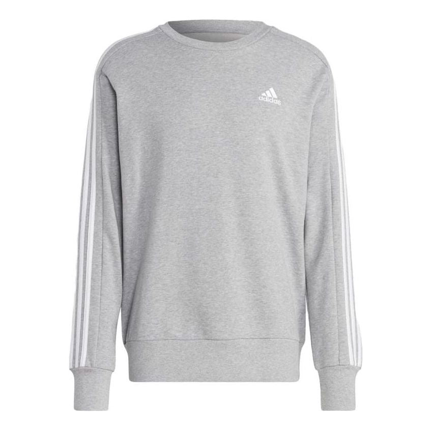 adidas Essentials French Terry 3-Stripes Sweatshirt 'Grey' IC9319