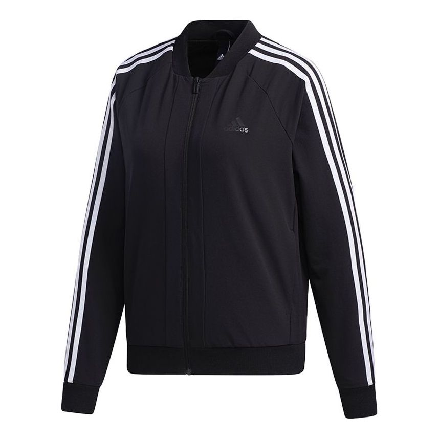 (WMNS) adidas 3 Stripes Jacket 'Black White' GF0189