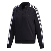 (WMNS) adidas 3 Stripes Jacket 'Black White' GF0189