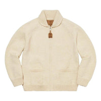 Supreme Box Logo Cowichan Sweater 'White Red Black' SUP-FW22-751