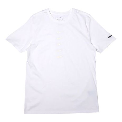 Nike Multicolor Logo Printing Short Sleeve White DH0161-100