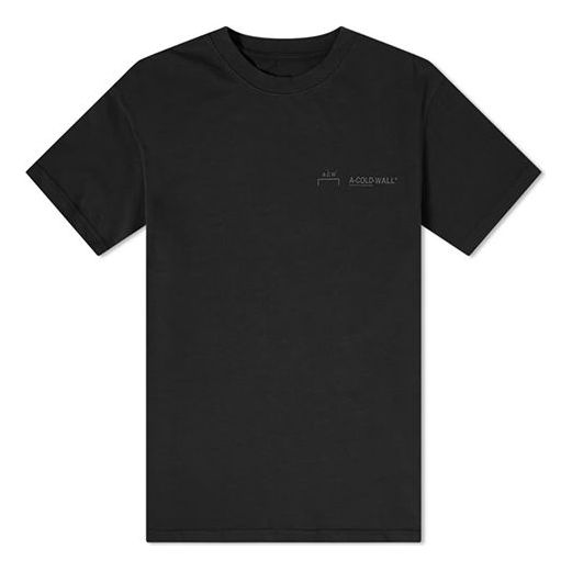 A-COLD-WALL* SS20 Logo Tee Chest Small logo Basic Short Sleeve Unisex Black ACWMTS001WHL-BK