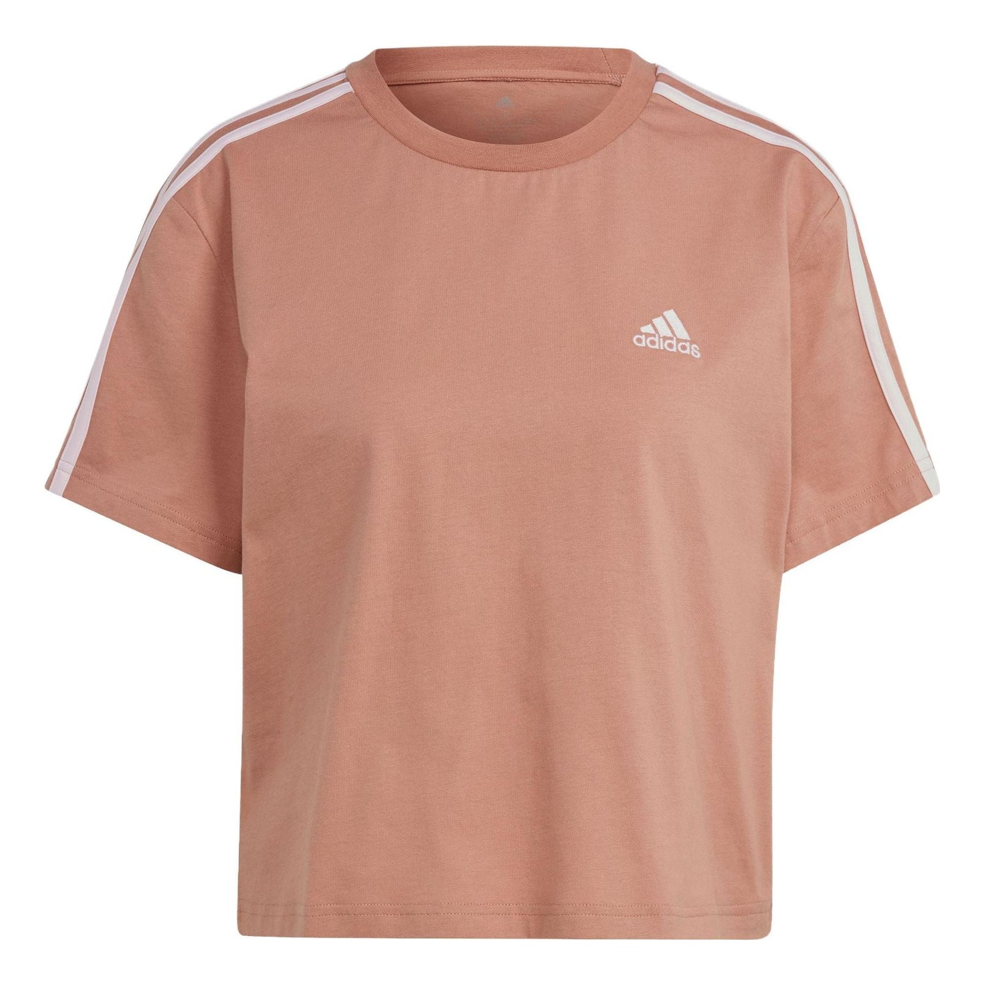 (WMNS) adidas Essentials 3-Stripes Single Jersey Crop Top 'Clean Pink' IL3412