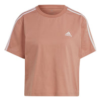 (WMNS) adidas Essentials 3-Stripes Single Jersey Crop Top 'Clean Pink' IL3412