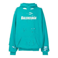 Men's Balenciaga SS21 Classic Alphabet Printing Hole Sky Blue 659403TKVB64661