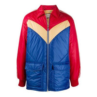 Gucci Double Pocket Collar Long Sleeve Cotton Jacket For Men Red/Blue 624421-ZHA58-6098