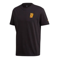 adidas Cat Emb. Gfx Basketball Kitty Embroidery Round NeckShort Sleeve Men's Black GE4703