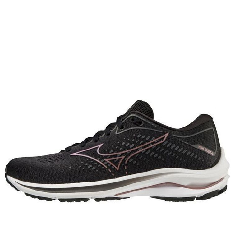 (WMNS) Mizuno Wave Rider 25 Super Wide 'Black Purple' J1GD210644