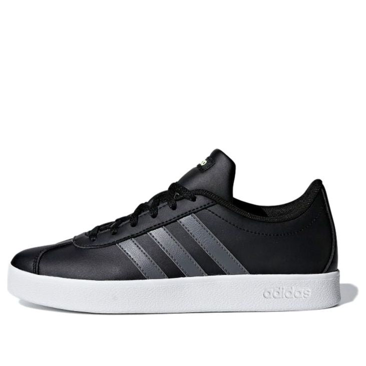 (PS) adidas VL Court 2.0 K 'Black White Grey' F36381