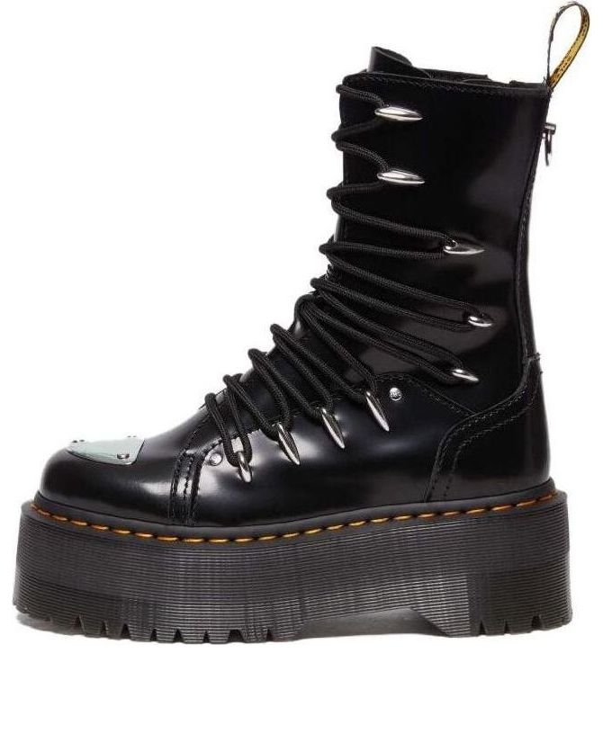 (WMNS) Dr. Martens Jadon Hi LTT Max Leather Platform Boots 'Black' 30964001