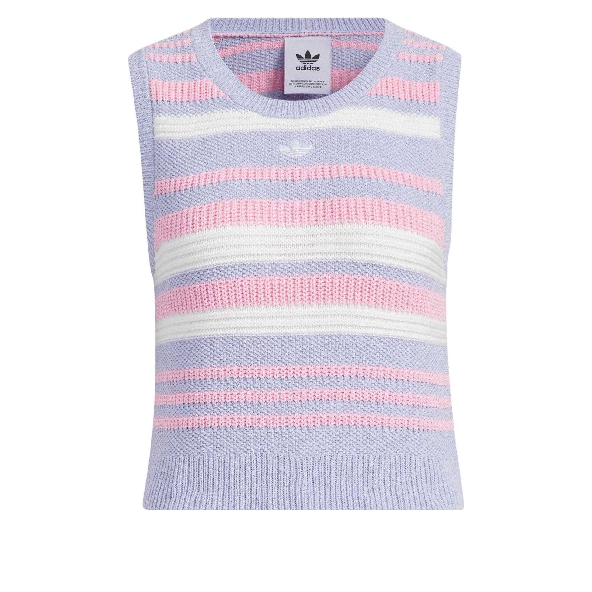 (WMNS) adidas originals Summer Knit Striped Tank Top Asia Sizing 'Purple White Pink' JI7053