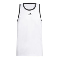 adidas Legends Basketball 3-Stripes Tank Top 'White' IC2460