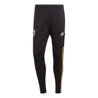 Men's adidas Contrasting Colors Stripe Logo Straight Soccer/Football Pants Juventus Black HG1355