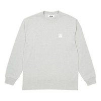 PALACE Pattern Logo Round Neck Pullover Unisex Gray P20LS010