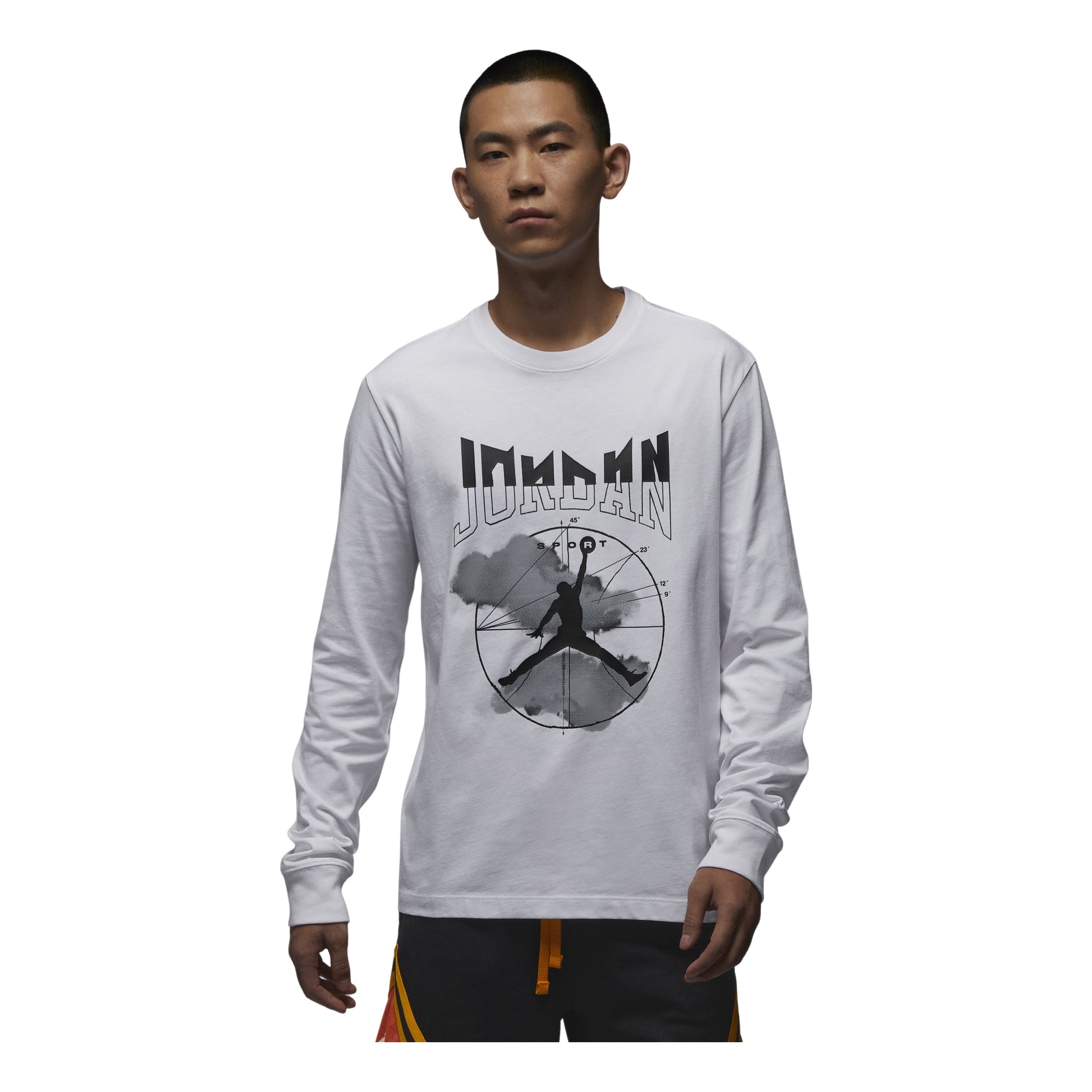 Air Jordan Graphic Long Sleeve T-shirt Asia Sizing 'White' FD7005-100