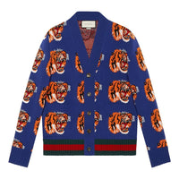 Men's Gucci Blue Printing Wool Tops 474601-X1468-4471