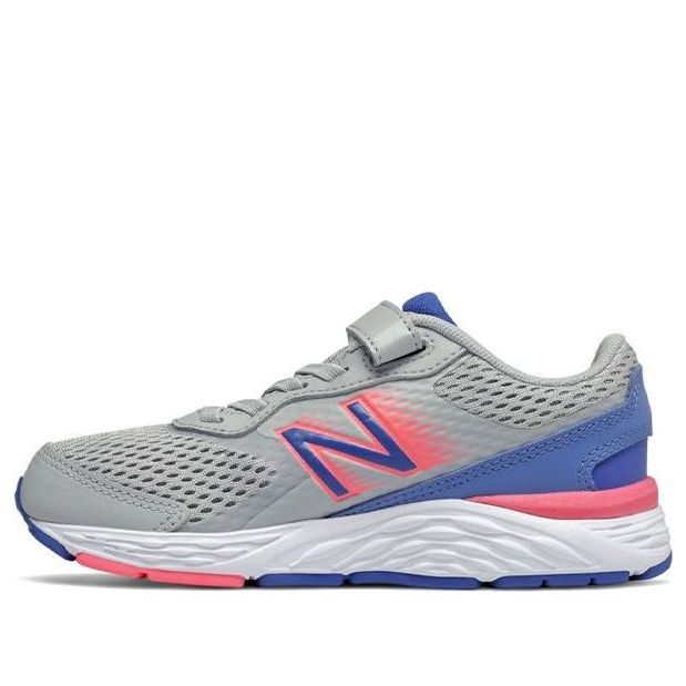 New Balance Kids' 680v6 Grey/Pink/Blue YA680BL6