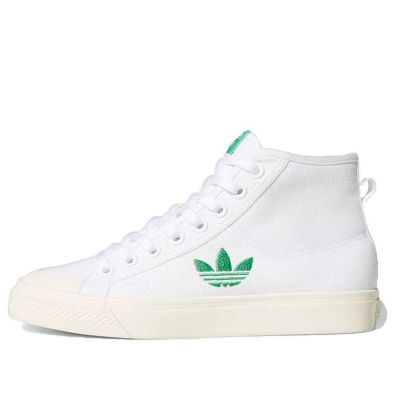 (WMNS) adidas Nizza Trefoil Hi 'White Green' Q46383
