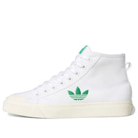 (WMNS) adidas Nizza Trefoil Hi 'White Green' Q46383