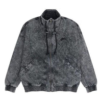 Men's Nike Casual Knit Washed Zipper Sports Grey CV4353-060