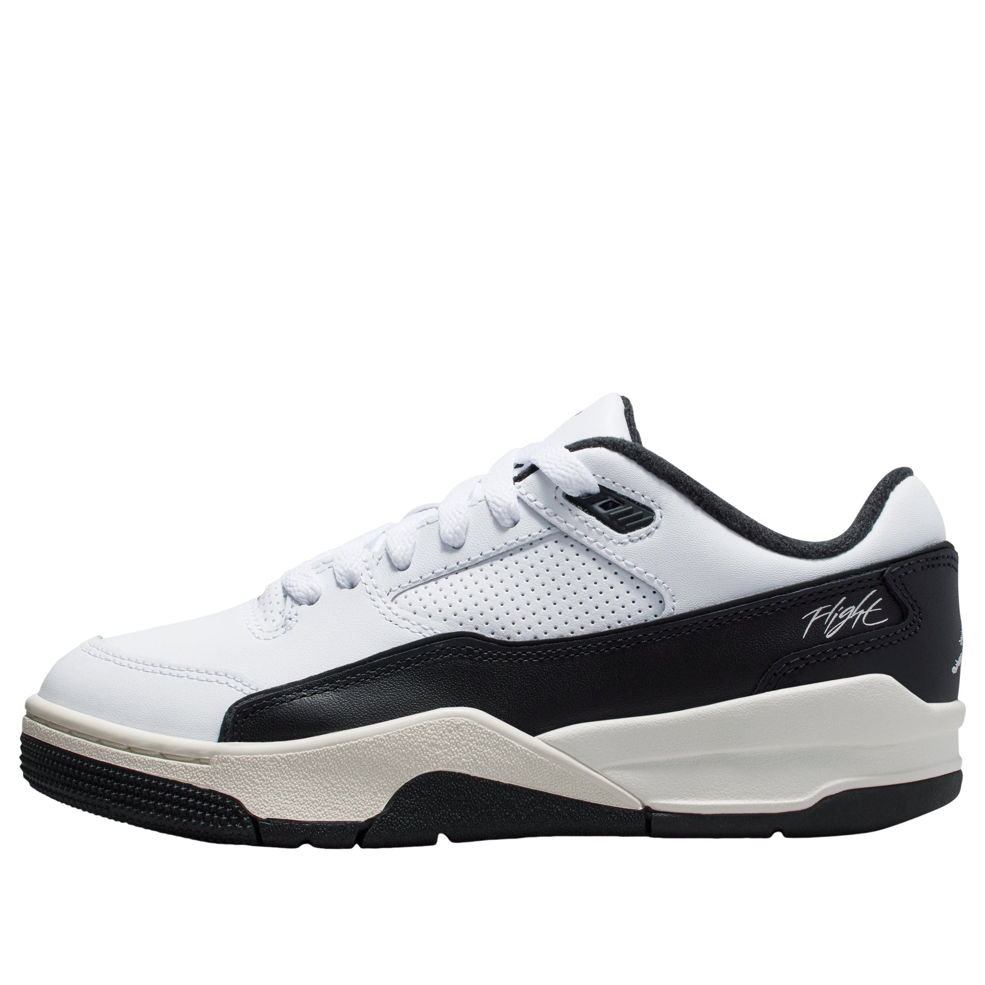 (GS) Air Jordan Flight Court 'White Black' HF3333-112