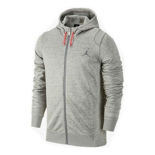 Air Jordan Hooded Fleece Jacket 'Grey' 637492-063