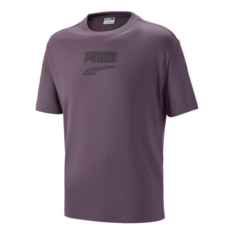 PUMA Downtown Logo Tee 'Purple' 537740-61