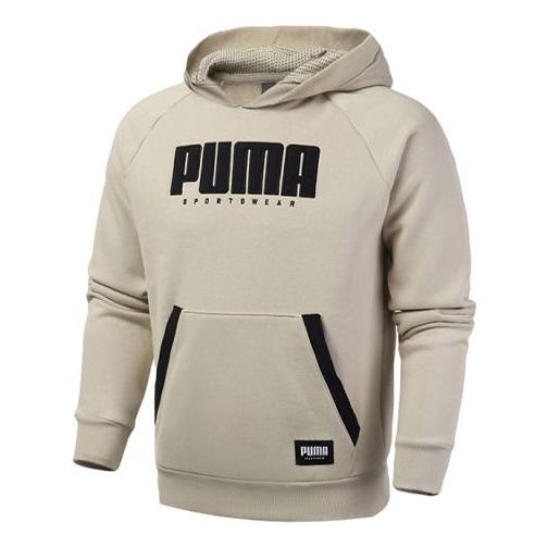 PUMA Logo Printing Fleece Lined Sports Creamy White 580967-32