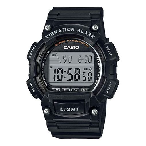 CASIO Sports Analog Waterproof Mens Black Digital W-736H-1A