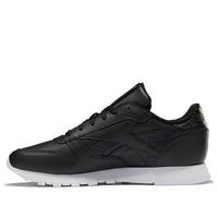(WMNS) Reebok Classic Leather Running Shoes Black DV8155