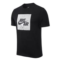Nike Alphabet Large Pattern Round Neck Short Sleeve Black CK9510-010
