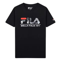 FILA Alphabet Printing Short Sleeve Black F61M018102F-BK