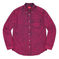 Supreme Appliqu Denim Shirt 'Purple' SUP-FW21-112
