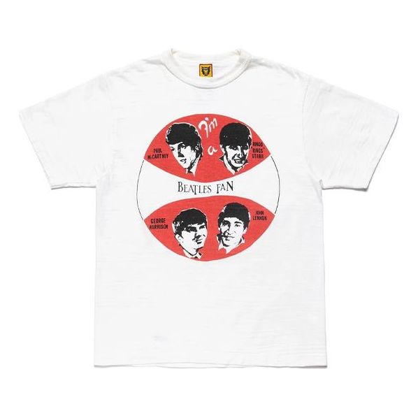 HUMAN MADE BEATLES Band Bamboo Short Sleeve Unisex White HM20TE005